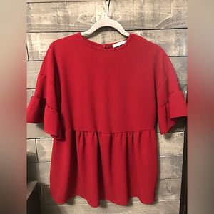 Peplum Sleeve Top